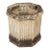 Vintage Neoclassical Octagonal Fluted Cast Stone Planter For Sale