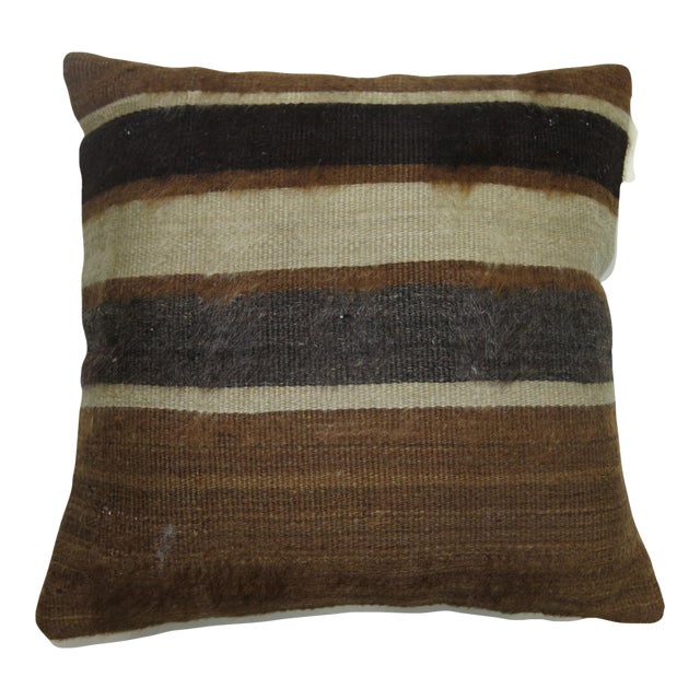 Turkish Mohair Rug Pillow For Sale