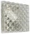 Small Cubic Textured Glass Wall Light in style of Orrefors, 1970s For Sale