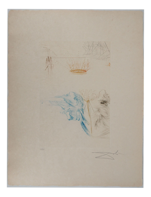 Salvador Dali, Tristan's Testament, 1970, Engraving