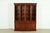 A gorgeous Georgian or Chippendale style lighted breakfront bookcase or dining cabinet By Henkel Harris USA, 1993...