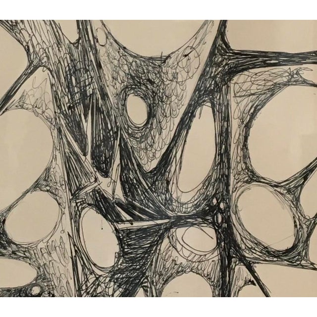 Xavier Albert Fiala, Fossile, Pen & Indian Ink on Paper, Framed For Sale - Image 4 of 8