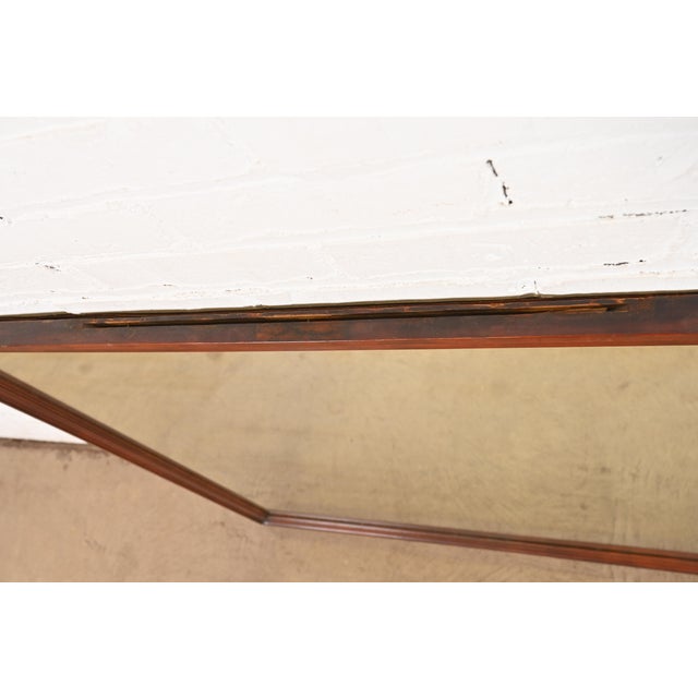 Kindel Furniture Style Mid-Century Mahogany Framed Wall Mirror, 1960s For Sale In South Bend - Image 6 of 8