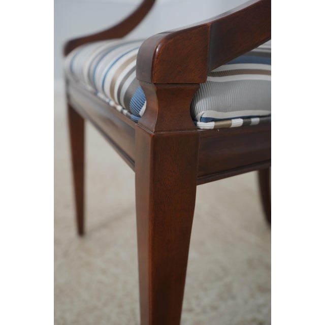Set of 8 Henredon Mahogany Shield Back Dining Chairs For Sale - Image 13 of 18
