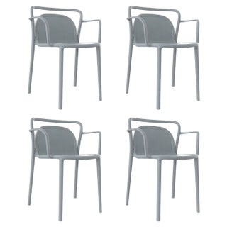 Grey Chairs by Mowee, Set of 4 For Sale