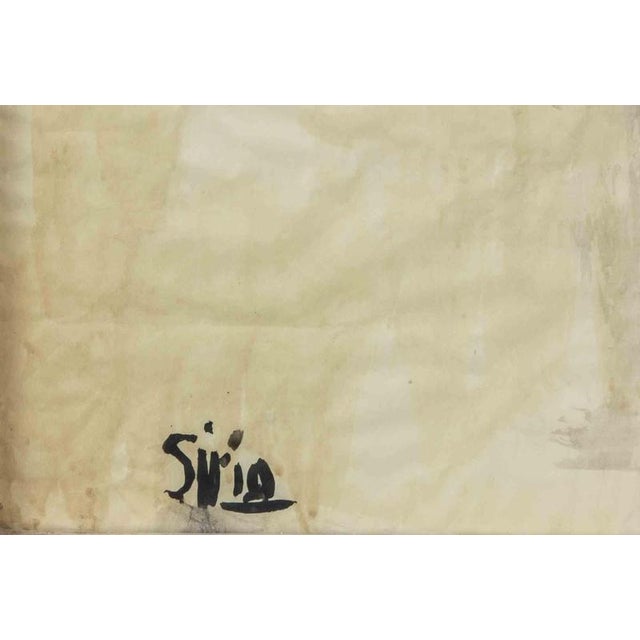 Contemporary Sirio Pellegrini, Warm-Up, 1960s, Watercolor For Sale - Image 3 of 5