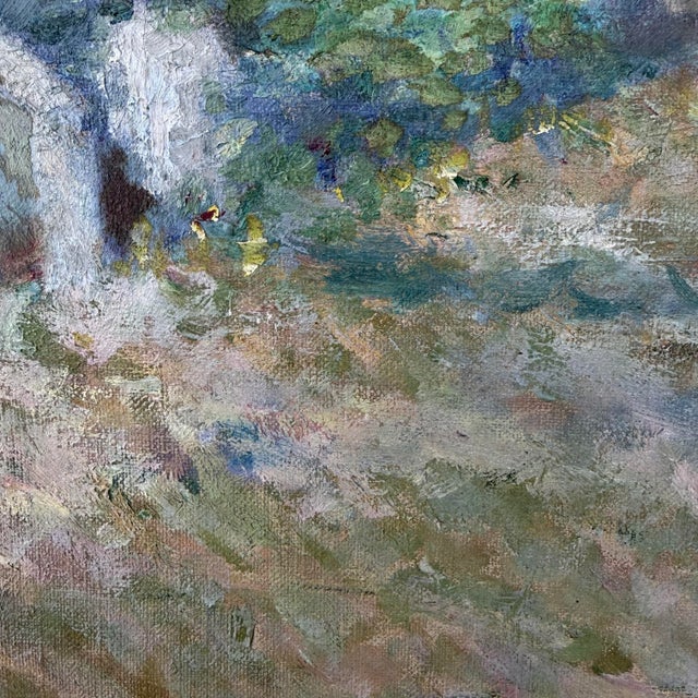 1910s Original 1912 Ht Painting in Gold Frame For Sale - Image 5 of 5