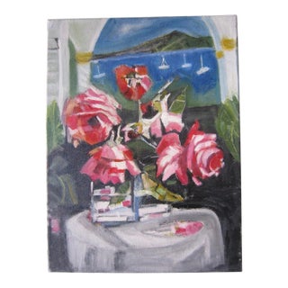 Abstract Floral Still Life Painting For Sale