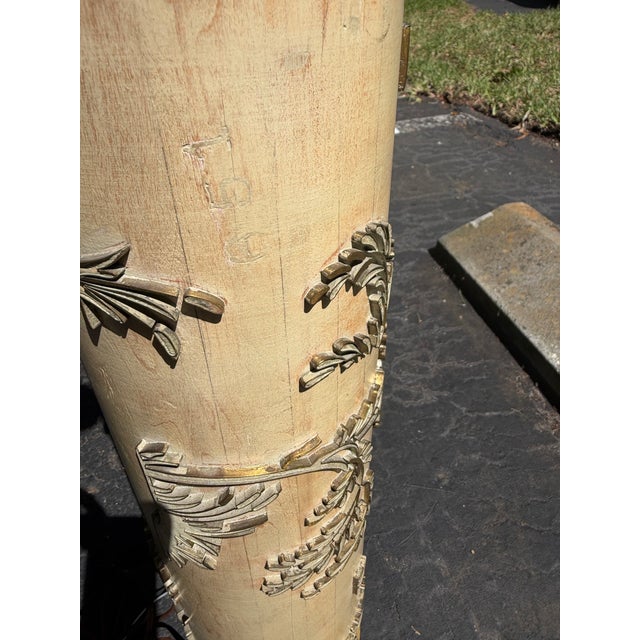 Early 20th Century Antique Wallpaper Roll Lamp For Sale - Image 5 of 5