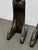 Brown Late 20th Century African Male + Female Figure Carved Sculptures, Pair For Sale - Image 8 of 12
