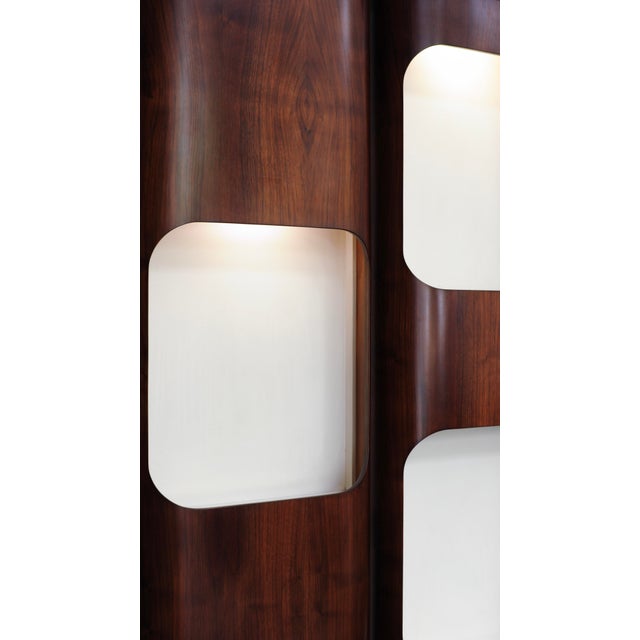 Mid-Century Modern Italian Bar with Panel, 1960s, Set of 2 For Sale - Image 9 of 11