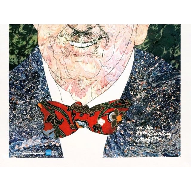 Contemporary 1986 Milton Glaser, Mohawk Graphics Collection Poster, Celebrate James Beard!, American Express For Sale - Image 3 of 3