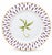 A refined set of eight Bernardaud Frivole Limoges porcelain charger plates, made in France and finished with a graceful...