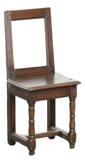 French Antique Lorraine Chair in Oak, 1700s
