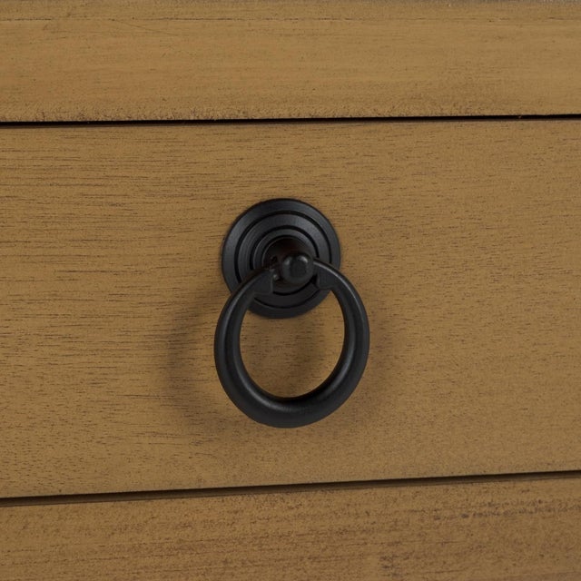 Heaven Scalloped Low Drawer Accent Table in Desert Brown For Sale In Philadelphia - Image 6 of 10