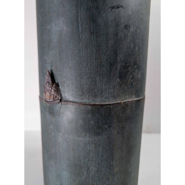 Teal 19th or 20th Century Blue Green Painted Object, Grain Measure For Sale - Image 8 of 14