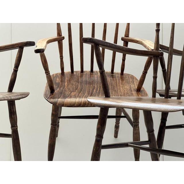 Vintage Dining Chairs from Ton, 1960s, Set of 4 For Sale - Image 6 of 18
