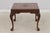 Chippendale Pair Chippendale Tooled Leather Mahogany Lamp Tables For Sale - Image 3 of 14