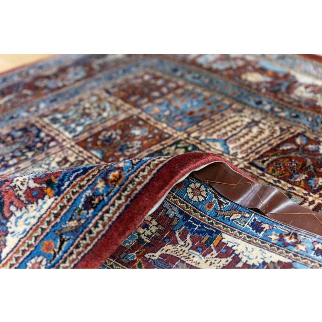Middle Eastern Hand-Knotted Moud Rug with Kheshti Motif For Sale - Image 10 of 13