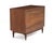 Ramseur Furniture Company Ramseur Furniture Mid Century Walnut Brass Diamond Front Cabinet Credenza Unmarked For Sale - Image 4 of 14