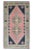 1970s Turkish Oushak Handmade Wool Cotton Pink Area Rug For Sale - Image 10 of 10