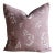 Carolina Irving Mimosa Viola Pillow With Brass Zipper Down Insert 22" X 22" For Sale