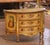 Italian Mid-Century Italian Painted Demi-Lune Commode With Floral and Figural Panel For Sale - Image 3 of 14
