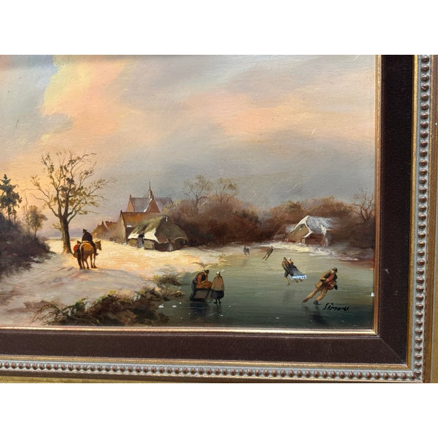 1970s Dutch Oil Painting - Simons For Sale - Image 10 of 12