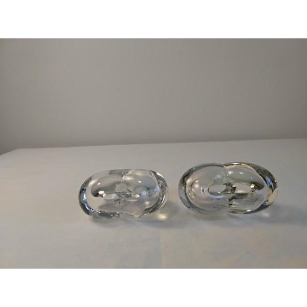 Pair of Vintage Rosenthal Studio-Linie Crystal Heart Solifleur Vases by Michael Boehm For Sale - Image 9 of 17