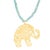 Contemporary Bohemian Gold Elephant Beaded Necklace For Sale - Image 3 of 7