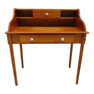 Knotty Pine Writing Desk For Sale