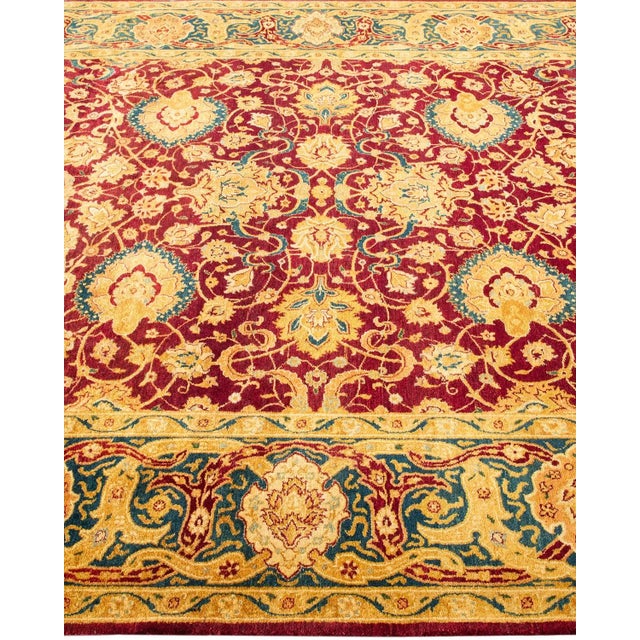 Solo Rugs Vintage Moroccan Hand Knotted Wool Area Rug, Burgundy - 6'1" X 8'7" For Sale - Image 4 of 9