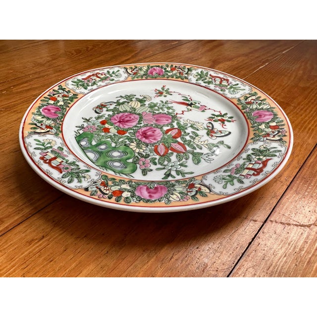 Vintage Chinese Decorative Plate For Sale - Image 4 of 7