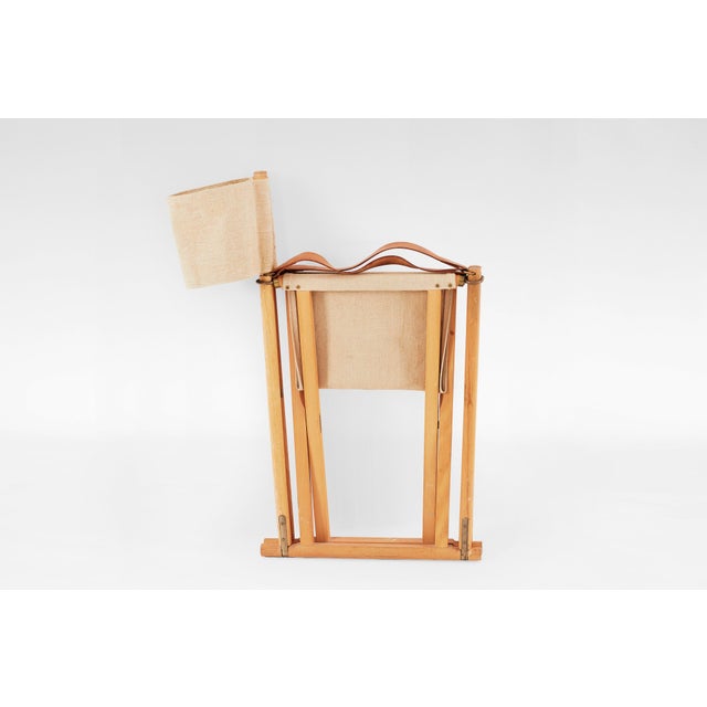 Vintage Safari Folding Chairs by Mogens Koch for Rud Rasmussen, 1960s, Set of 4 For Sale - Image 3 of 5