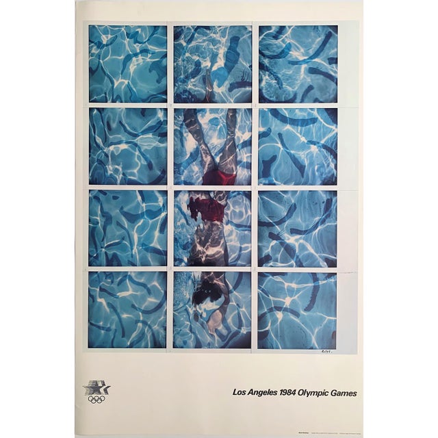 David Hockney Original 1984 La Olympics Poster For Sale