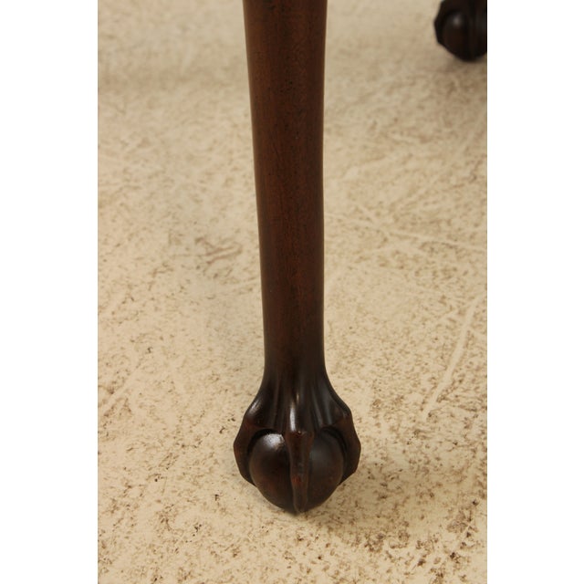 Biggs Thomas Jefferson Ball & Claw Mahogany Table For Sale - Image 12 of 13
