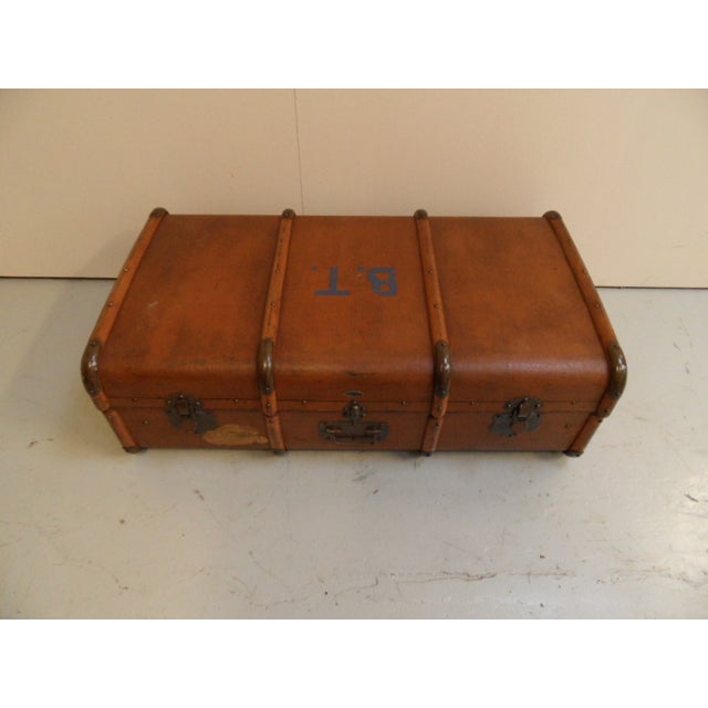 Vintage Wooden Suitcase, 1950s For Sale - Image 4 of 13