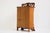 Antique Dutch Art Nouveau Wall Cabinet in Cherry Wood and Brass, 1910 For Sale - Image 9 of 11