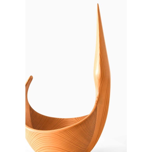 Sculptural Bowl in Pine attributed to Johnny Mattsson, 1950s For Sale - Image 6 of 7