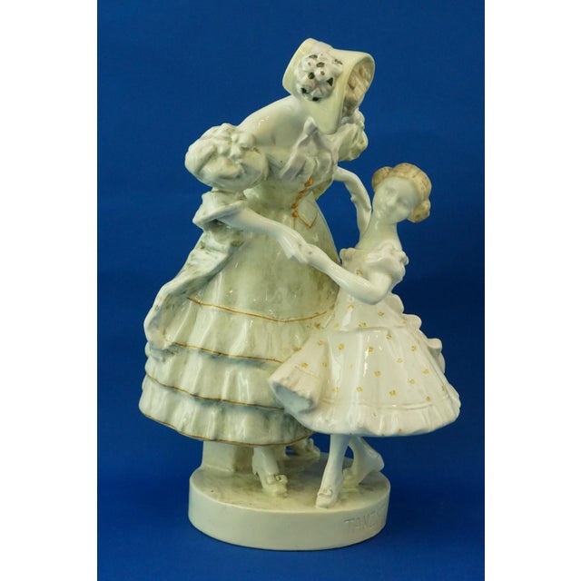 Item description: Beautiful polychrome ceramic sculpture, glazed, enamelled and entirely hand-decorated in soft colors,...