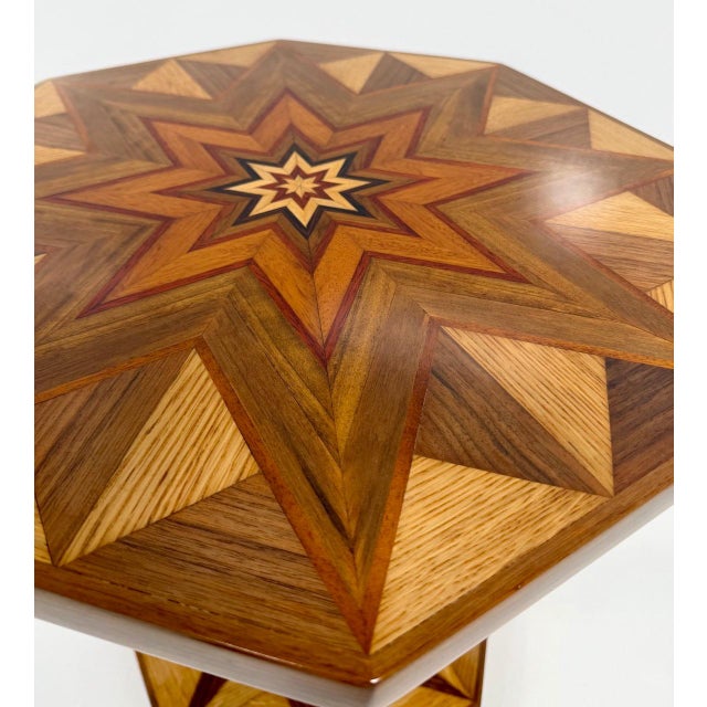 1940s Italian Art Deco Coffee Table in Various Wood Species, 1940s For Sale - Image 5 of 10