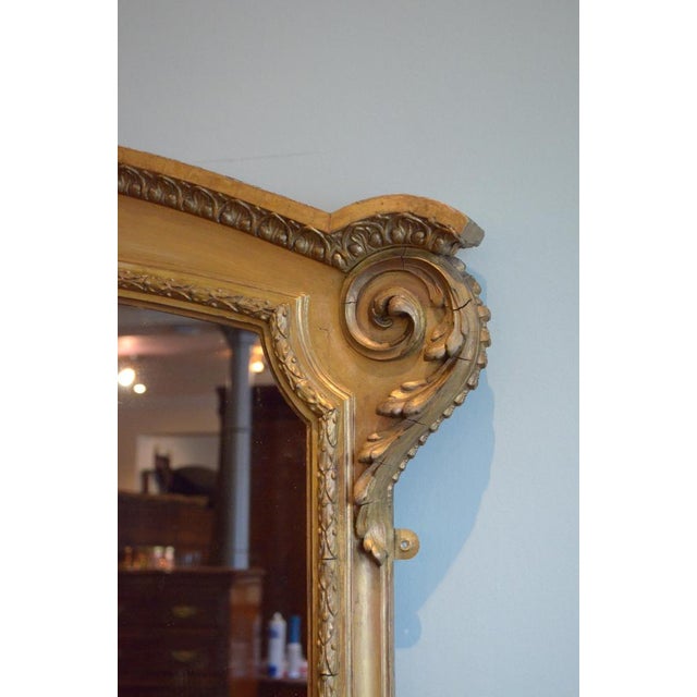 Large Victorian Giltwood Overmantle Mirror, 1850s For Sale - Image 11 of 15