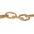 Contemporary Matthew Izzo Home Otto Natural Rattan Decorative Chain With Brass Detail Decorative Object For Sale - Image 3 of 6