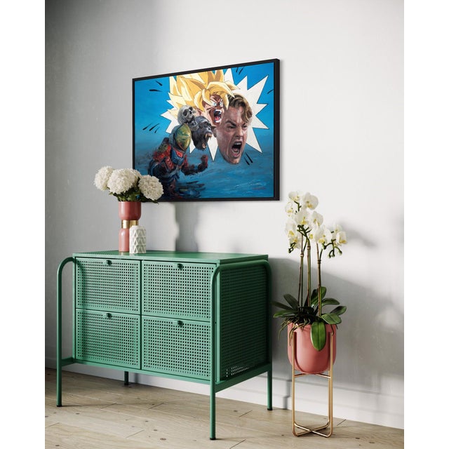 Contemporary Make Use of Your Anger by Andreas Claussen | Oil on canvas depiction of a figure expressing rage. For Sale - Image 3 of 5
