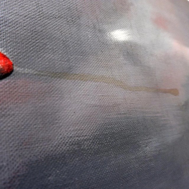 Textile Todaro, Abstract Composition, Painting on Canvas, 1961 For Sale - Image 7 of 16