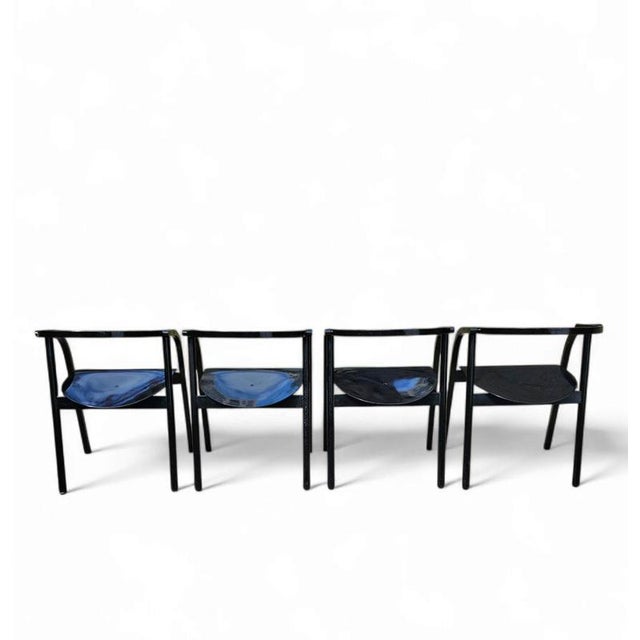 Otto Chairs by Werther Toffoloni for Ibis, 1981, Set of 4 For Sale - Image 6 of 18