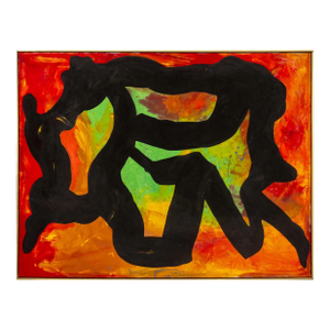 Jack Roth "Rope Dancer #7" Acrylic on Canvas, 1980