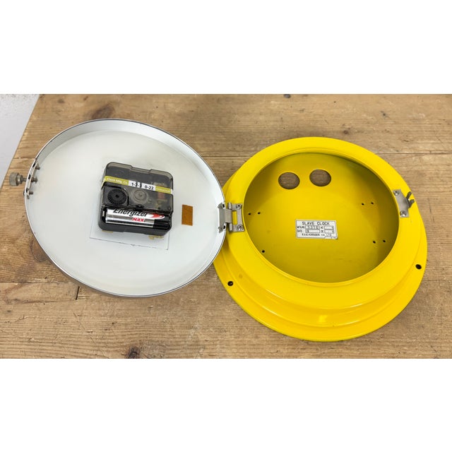 Vintage Yellow Ships Wall Clock from Citizen, 1970s For Sale - Image 18 of 18