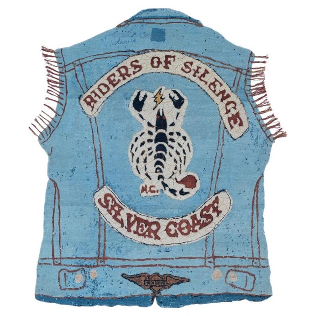 Hand-Knotted Riders of Silence Rug in Wool with Silk & Alpaca by Dinodo Studio For Sale - Image 6 of 6