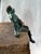 Boho Chic Vintage Bronze Seated Frog Garden Ornament For Sale - Image 3 of 18